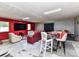 Basement featuring a bar, seating area, and TV, perfect for entertaining at 5105 Hampton Meadows Rd, Monroe, NC 28110