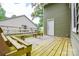 A rustic backyard deck perfect for entertaining at 5424 Amado St, Charlotte, NC 28215