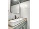 Modern bathroom featuring a rectangular sink with bronze faucet and stylish mirror at 675 Ormand Rd, York, SC 29745