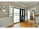 Welcoming foyer featuring hardwood floors and elegant decor at 675 Ormand Rd, York, SC 29745