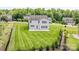 Spacious backyard with freshly cut lawn, fenced yard, and patio, perfect for entertaining and enjoying the outdoors at 7129 Dove Field Ln, Fort Mill, SC 29707