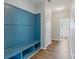 Functional mudroom featuring a built-in bench, hooks, and convenient storage at 7129 Dove Field Ln, Fort Mill, SC 29707