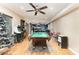 Finished basement with pool table, bar, and entertainment area, perfect for hosting gatherings at 7218 Cascading Pines Dr, Fort Mill, SC 29708