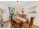 Dining area featuring a classic wooden table, ornate chairs, and elegant lighting fixtures, creating an inviting space at 911 Munday Ct, Charlotte, NC 28270