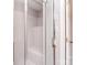 Bathroom features a glass enclosed shower with tile and a built-in bench at 9117 Castle Garden Ln, Charlotte, NC 28215