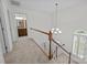 Hallway with a view of the bathroom at 9121 Four Acre Ct, Charlotte, NC 28210