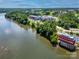Aerial view of Pump House with views of the Catawba River and downtown at 956 Herrons Ferry Rd, Rock Hill, SC 29730