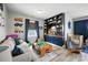 Bedroom with built-in bookcase, sleeper sofa and rocking horse at 956 Herrons Ferry Rd, Rock Hill, SC 29730