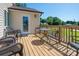 This home features a wooden deck, perfect for enjoying the outdoors at 1005 Noles Dr, Mount Holly, NC 28120