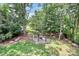 Enjoy the outdoors in this backyard featuring a charming fire pit area at 10304 Ebbets Rd, Charlotte, NC 28273