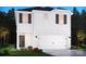 Charming two-story home featuring white siding, black shutters, and a two-car garage at 1358 31St St, Conover, NC 28613