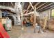 Unfinished basement featuring exposed beams, ductwork and utilities at 206 Mitchell Ave, Salisbury, NC 28144