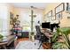 Well-lit office with two monitors, wood floors, and decorative wall art at 206 Mitchell Ave, Salisbury, NC 28144