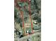 Aerial view of property with 1.5 acres outlined in red at 211 Oak Dr, Shelby, NC 28150