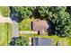 A birds eye view of a home showing proximity to neighborhood street at 226 S Morrow Ave, Albemarle, NC 28001