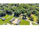 This aerial view showcases proximity to neighborhood building and green space at 226 S Morrow Ave, Albemarle, NC 28001