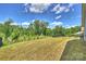 Expansive backyard enclosed by a fence and surrounded by trees, providing privacy and a natural setting at 336 Secretariat Dr, Iron Station, NC 28080