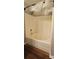 Bathroom featuring a bathtub and shower with a plastic covering on the shower head at 3549 Calpella Ct, Charlotte, NC 28262