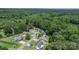 An aerial view of charming homes nestled in a lush, green landscape at 431 Forest Dr, Maiden, NC 28650