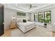 Serene bedroom with a plush bed, soft rug, and ample natural light from the multiple windows at 440 Bridlewood Dr, Gold Hill, NC 28071