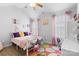 Bedroom with bed and decorative rug at 5822 Parkstone Dr, Matthews, NC 28104