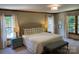 Serene main bedroom with large windows, neutral tones, and plush carpet flooring at 6632 Summer Darby Ln, Charlotte, NC 28270