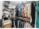 Spacious walk-in closet featuring organized shelving and ample storage for clothing and accessories at 8152 Chilkoot Ln, Locust, NC 28097