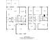Detailed two-story floor plan showcasing spacious layouts and architectural design of a home at 8214 Aspen Ct, Mint Hill, NC 28227