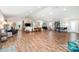 Spacious living room featuring vaulted ceilings, recessed lighting, and wood flooring at 835 Holshouser Rd, Rockwell, NC 28138