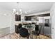 Eat-in kitchen with stainless steel appliances and stylish pendant lighting at 109 Landon Ct, Shelby, NC 28152