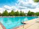 A large community pool provides residents with a refreshing escape on hot summer days at 1109 Saratoga Blvd, Indian Trail, NC 28079