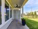 Spacious covered patio, perfect for outdoor dining and entertaining at 1120 Idyllic Ln, Waxhaw, NC 28173