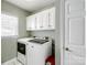 Well-equipped laundry room with modern washer and dryer and ample storage space at 165 Cottontail Se Ln, Concord, NC 28025