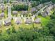 A neighborhood with manicured lawns, mature trees, and well-maintained homes at 17012 Alydar Commons Ln, Charlotte, NC 28278