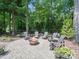 Inviting backyard patio with a fire pit surrounded by comfortable seating, perfect for gatherings at 1808 Mill Chase Ln, Waxhaw, NC 28173