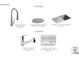 Kitchen and laundry with Kohler faucet and sink selections at 19040 Newburg Hill Rd, Davidson, NC 28036
