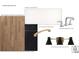 A powder bath featuring pre-finished white oak hardwoods, satin bronze hardware, and a chrome Kohler faucet at 19040 Newburg Hill Rd, Davidson, NC 28036