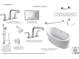 Primary bath plumbing fixtures including Kohler faucets, undermount sinks, and a Sunstruck free standing tub at 19040 Newburg Hill Rd, Davidson, NC 28036