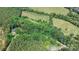 Acreage featuring beautiful trees and greenery outlines the property with a home and outbuilding on site at 200 Vista Pointe Dr, Stony Point, NC 28678