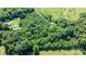 Home and outbuildings on private lot surrounded by dense trees and farmland at 200 Vista Pointe Dr, Stony Point, NC 28678