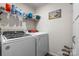Efficient laundry room with modern appliances and ample storage, ensuring a functional and organized space at 200 Vista Pointe Dr, Stony Point, NC 28678