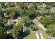 Aerial shot showcases houses nestled among lush trees and waterfront, near the lake at 21212 Rio Oro Dr, Cornelius, NC 28031