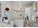 Updated bathroom features a tiled shower with glass enclosure, modern fixtures, and neutral decor at 21212 Rio Oro Dr, Cornelius, NC 28031