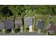 Aerial view of a home showcasing the roof, yard, and surrounding neighborhood at 3109 Buckleigh Dr, Charlotte, NC 28215