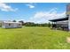 Expansive backyard features a storage shed and covered deck, perfect for outdoor activities and entertaining at 3624 Ramsey Rd, Sharon, SC 29742