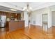 Open-concept living space featuring a dining area and a view of the kitchen at 3624 Ramsey Rd, Sharon, SC 29742