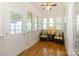 Bright sunroom with multiple windows, a ceiling fan and wicker seating at 3624 Ramsey Rd, Sharon, SC 29742