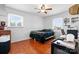 Bright bedroom with natural light, hardwood floors, a bed, and space for creativity and personalized touches at 3651 16Th Ne St, Hickory, NC 28601