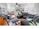 Cozy living room open to the kitchen, featuring hardwood floors and comfortable seating at 3651 16Th Ne St, Hickory, NC 28601