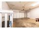 Clean and organized garage featuring ample space for storage and vehicles and an automatic door opener at 3889 Mattingly Dr, Hickory, NC 28602